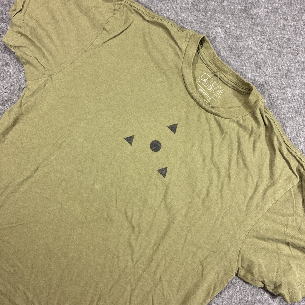 Triple Aught Design T-Shirt Mens Medium Green Graphic Cotton USA Tactical
